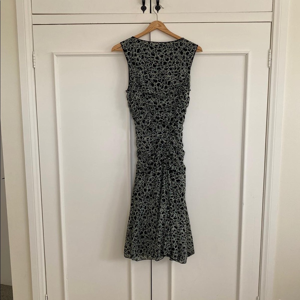 Max Studio Ruched Pattern Fit & Flare Ruched Dress - Picture 2 of 4